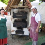 Tanja und Hannes am Ofen